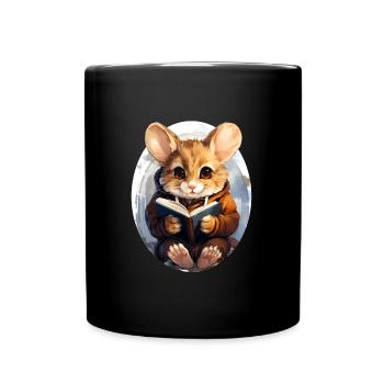 Maus - Tasse einfarbig - Schwarz - Vorne