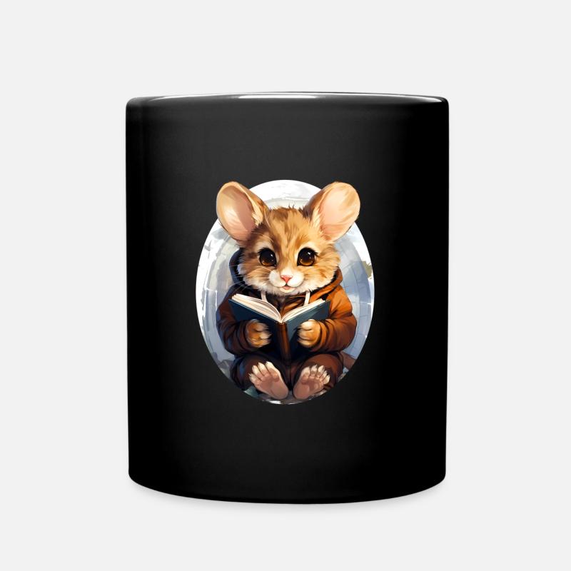 Maus - Tasse einfarbig - Schwarz