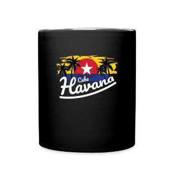 Havana Cuba Kuba Urlaub - Tasse einfarbig - Schwarz - Vorne