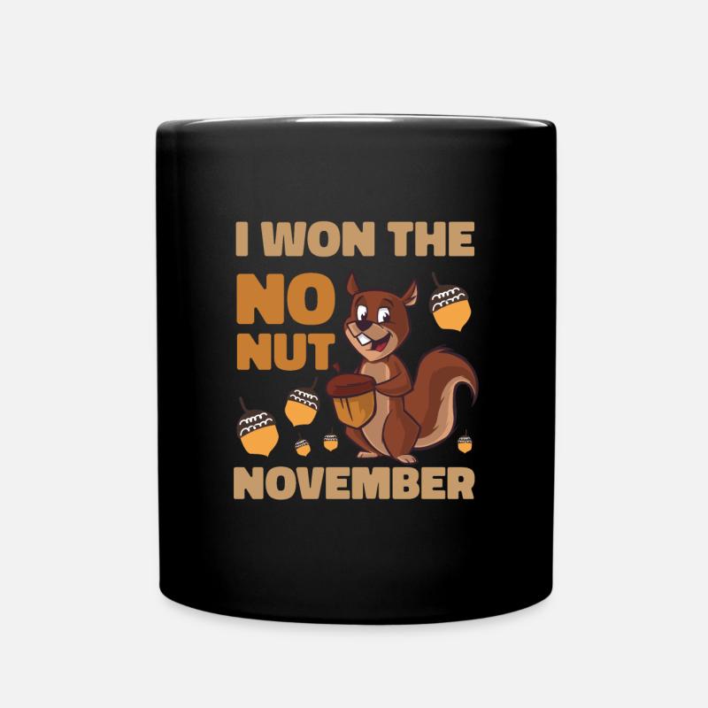 I won the No Nut November! - Full Colour Mug - black