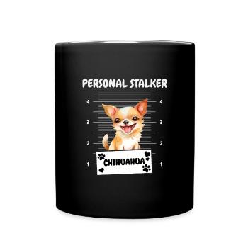Chihuahua - Tasse einfarbig - Schwarz - Vorne