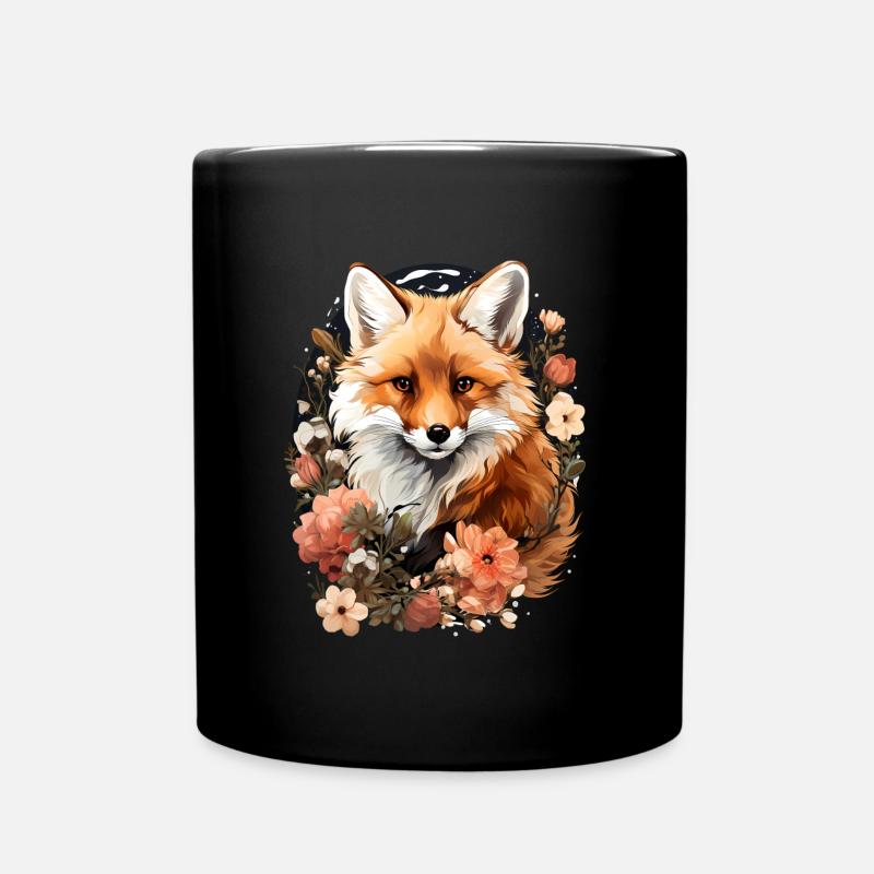 Fuchs - Tasse einfarbig - Schwarz