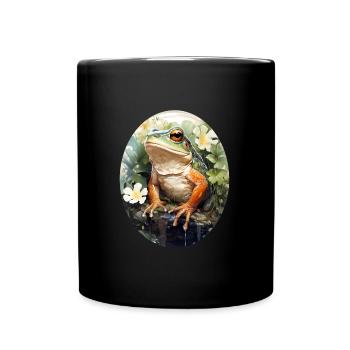 Grenouille - Mug uni - noir - Devant