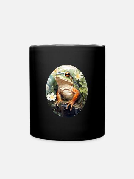 Frosch - Tasse einfarbig - Schwarz