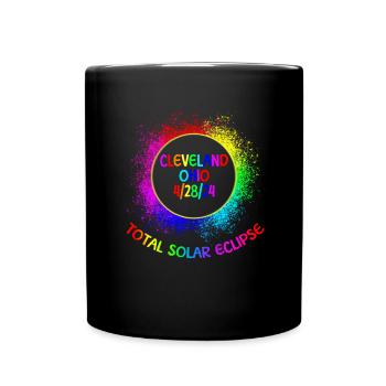 Total Solar Eclipse Cleveland Ohio 28/24 Kinderboy - Tasse einfarbig - Schwarz - Vorne