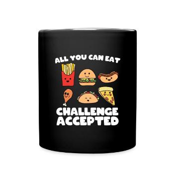 Fast food eating contest - Full Colour Mug - black - Front