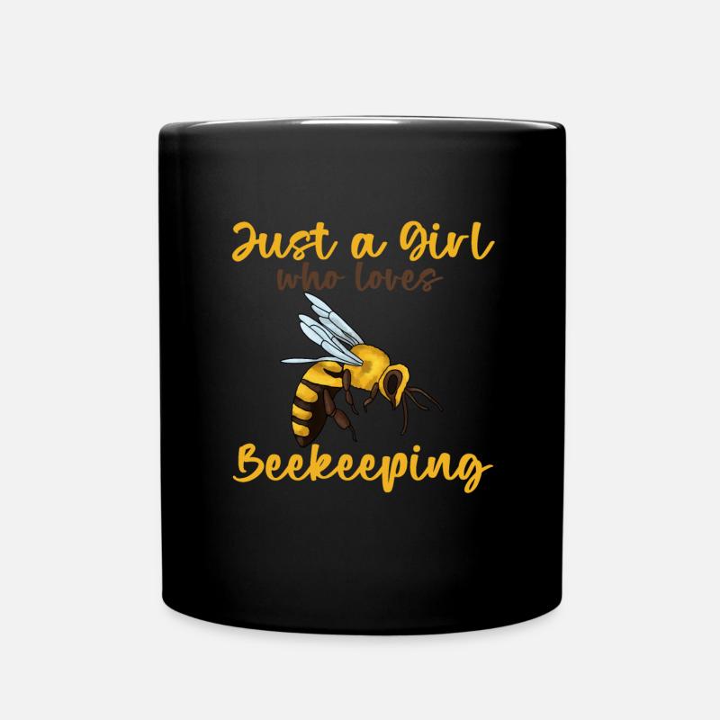 Imker Bienen Geschenk - Tasse einfarbig - Schwarz