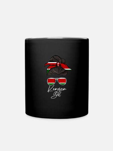 Kenia - Tasse einfarbig - Schwarz