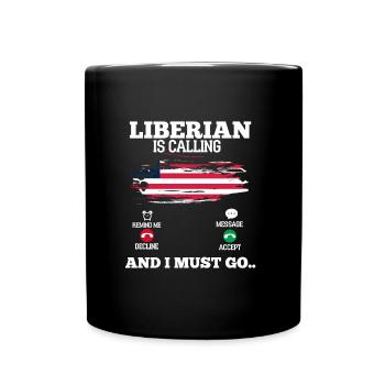 Liberia - Tasse einfarbig - Schwarz - Vorne