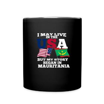 Mauretanien - Tasse einfarbig - Schwarz - Vorne