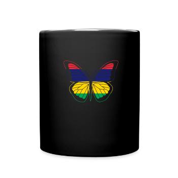 Mauritius - Tasse einfarbig - Schwarz - Vorne
