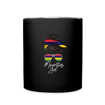 Mauritius - Tasse einfarbig - Schwarz - Vorne