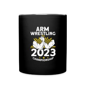 Arm wrestling - Full Colour Mug - black - Front
