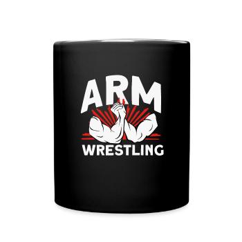 Arm wrestling - Full Colour Mug - black - Front