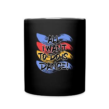 Breakdancing - Tasse einfarbig - Schwarz - Vorne