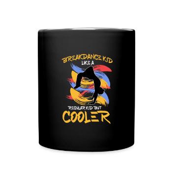 Breakdancing - Tasse einfarbig - Schwarz - Vorne