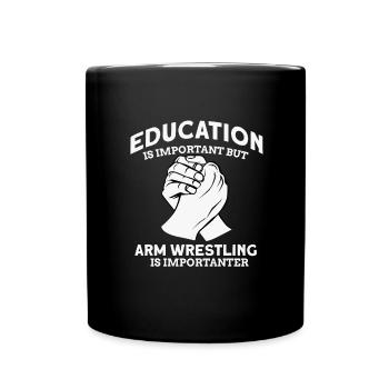 Arm wrestling - Full Colour Mug - black - Front
