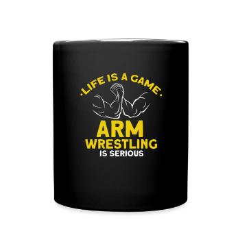 Arm wrestling - Full Colour Mug - black - Front