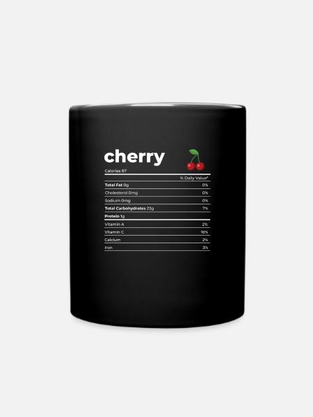 Nutrion infos Cerise - Mug uni - noir
