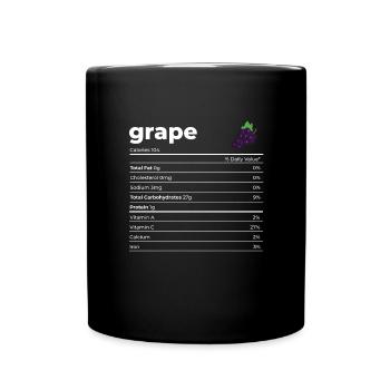 Nutrion Facts Grape - Full Colour Mug - black - Front