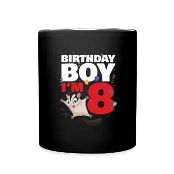 Birthday girl in the 9 Sugar Glider - Full Colour Mug - black - Front