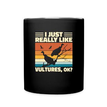 My soul animal is a vulture - Full Colour Mug - black - Front