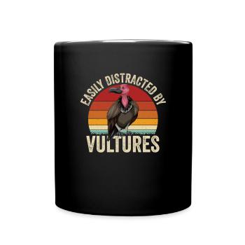 Retro Vulture - Full Colour Mug - black - Front