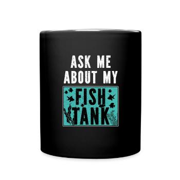 Aquarium Fish Gift - Full Colour Mug - black - Front