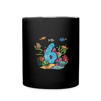 Aquarium Fish Gift - Full Colour Mug - black - Front