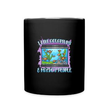 Aquarium Fish Gift - Full Colour Mug - black - Front