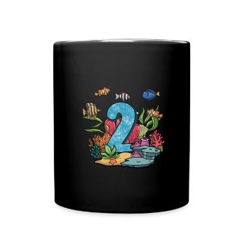 Aquarium Fish Gift - Full Colour Mug - black - Front