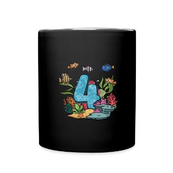 Aquarium Fish Gift - Full Colour Mug - black - Front