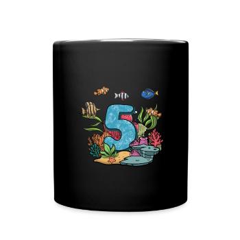 Aquarium Fish Gift - Full Colour Mug - black - Front