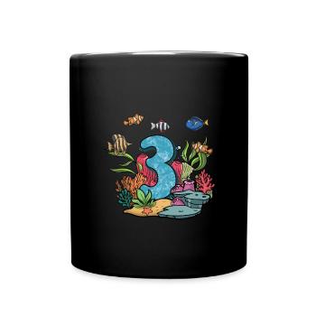 Aquarium Fish Gift - Full Colour Mug - black - Front