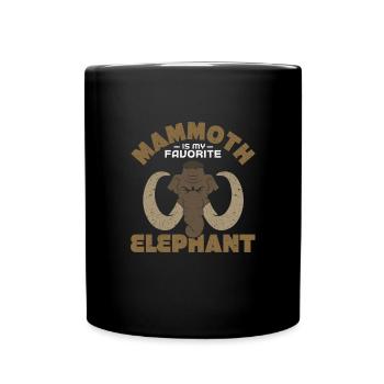 Mammouth - Mug uni - noir - Devant