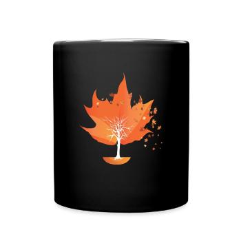Fall Tree Autumn Leaves Autumn Leaves - Full Colour Mug - black - Front