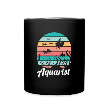 Aquariophile Aquarium Poissons Aquaristique - Mug uni - noir - Devant
