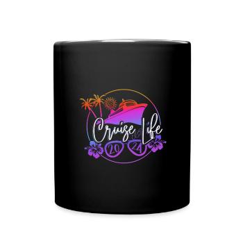Cruise Cruise Ship Gift - Full Colour Mug - black - Front
