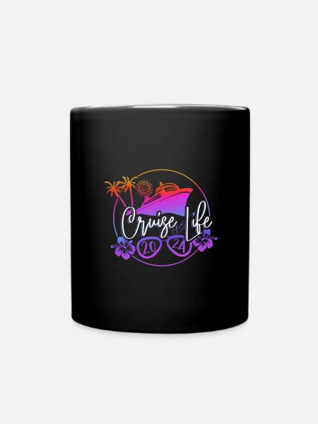Cruise Cruise Ship Gift - Full Colour Mug - black