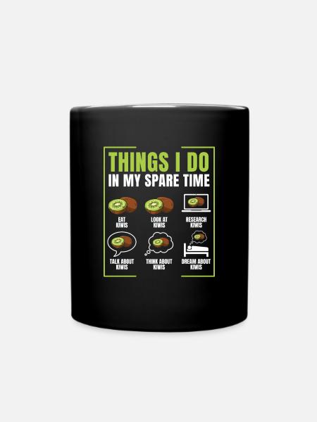 Kiwi - Mug uni - noir