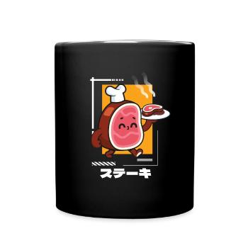 Kiwi - Tasse einfarbig - Schwarz - Vorne