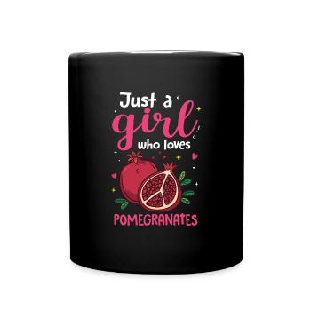 Pomegranate Food Christmas - Full Colour Mug - black - Front