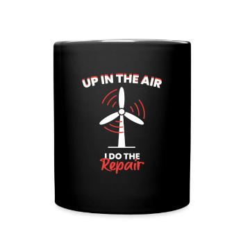 Up In The Air Wind Wind Power Wind Energy - Full Colour Mug - black - Front