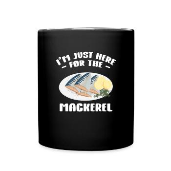 Mackrel Mackrel Saltwater Fish Fishing - Full Colour Mug - black - Front