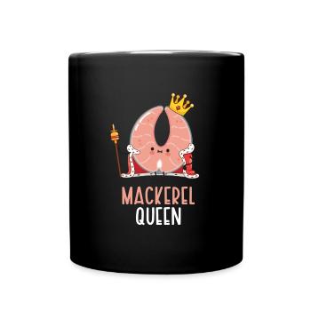 Mackrel Mackrel Saltwater Fish Fishing - Full Colour Mug - black - Front