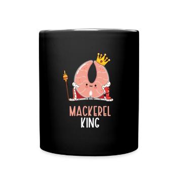 Mackrel Mackrel Saltwater Fish Fishing - Full Colour Mug - black - Front