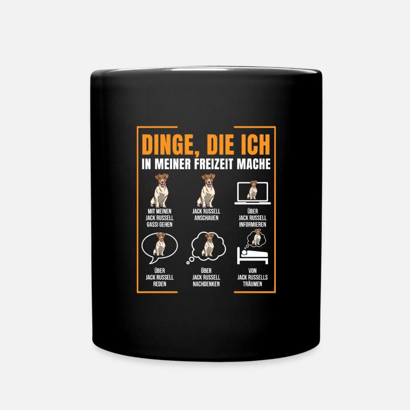Jack Russel - Tasse einfarbig - Schwarz