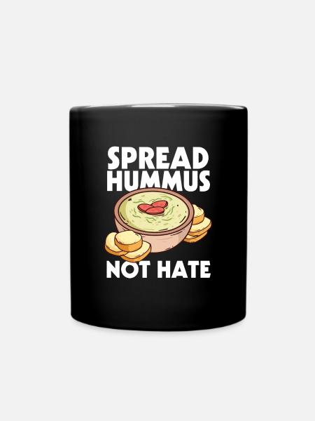 Hummus - Tasse einfarbig - Schwarz