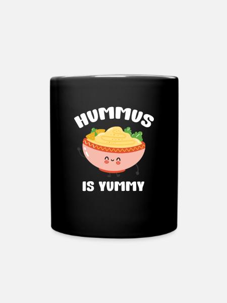 Hummus - Tasse einfarbig - Schwarz