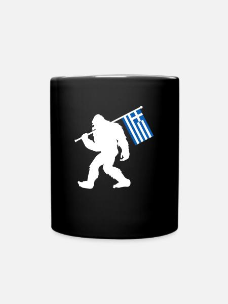 Griechenland Bigfoot - Tasse einfarbig - Schwarz